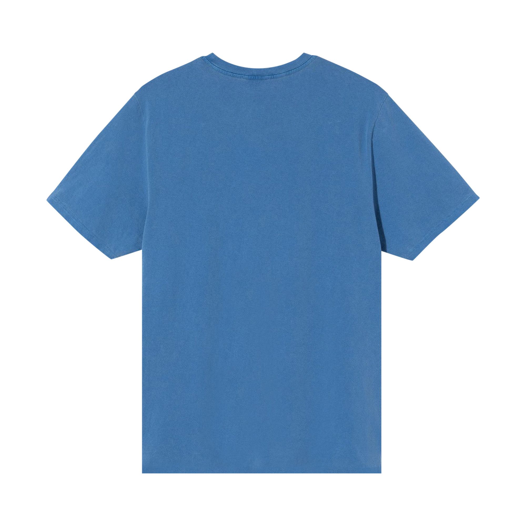 ★人気★Stussy x Our Legacy Surfman Pigment Dyed TEE Blue★ Stussy x Our Legacy Ol Surfman Pigment Dyed Tee Blueberry