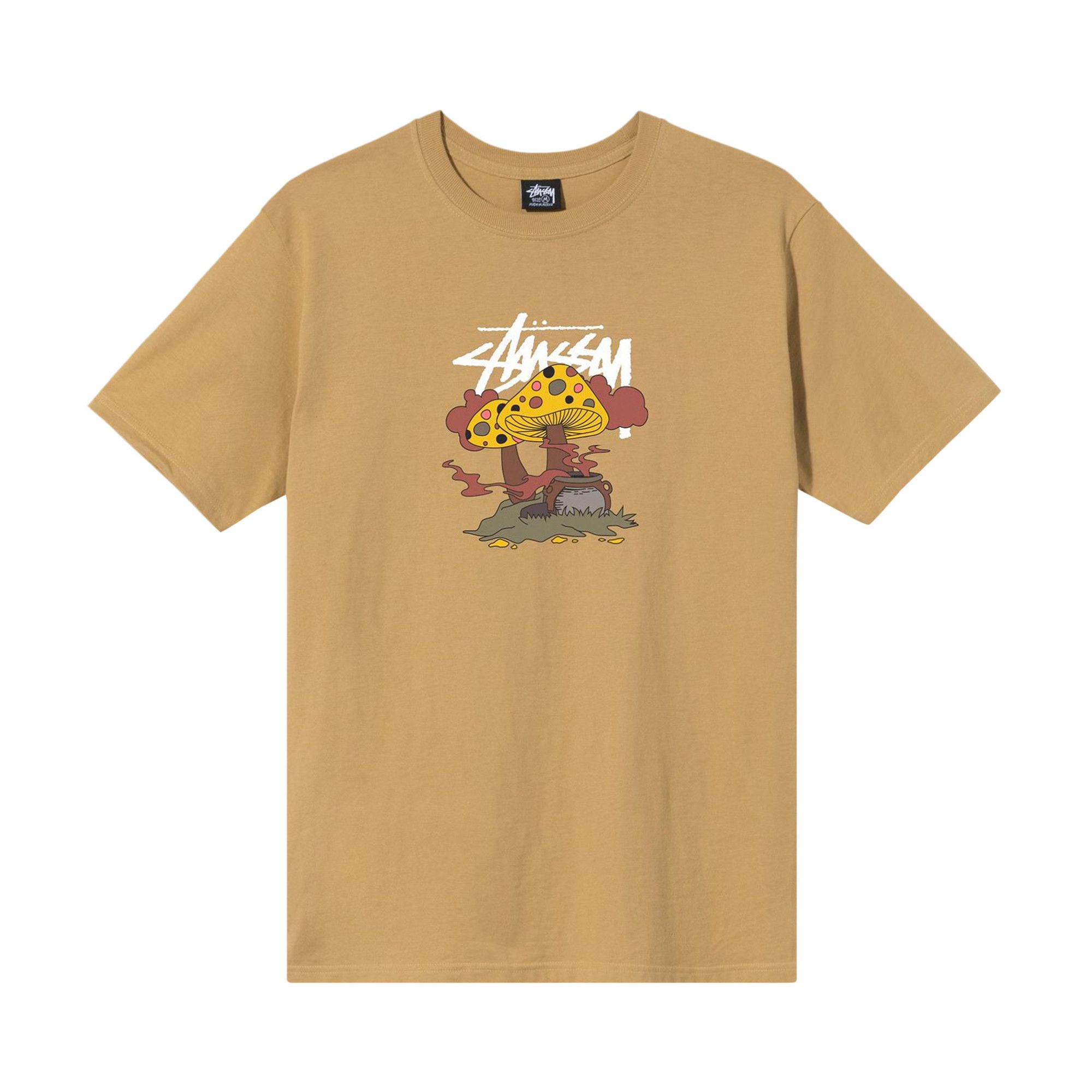 トップス old Stussy STUSSY COOKIN Buy Stussy Something's Cookin' Tee 'Khaki' - 1904657 KHAK | GOAT AU