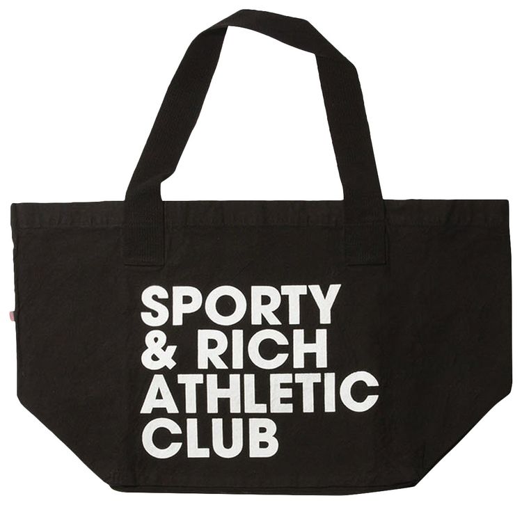 Sporty  Rich Exercise Often Tote Black