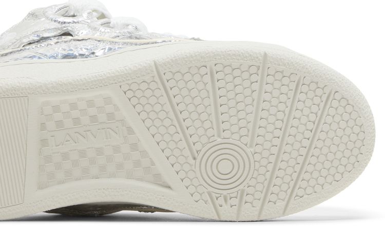 Lanvin Wmns Curb Sneakers Crinkled Metallic Leather