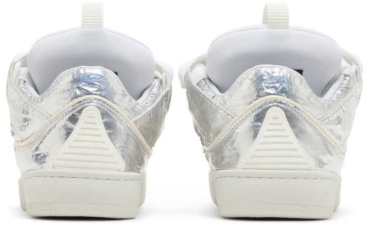 Lanvin Wmns Curb Sneakers Crinkled Metallic Leather