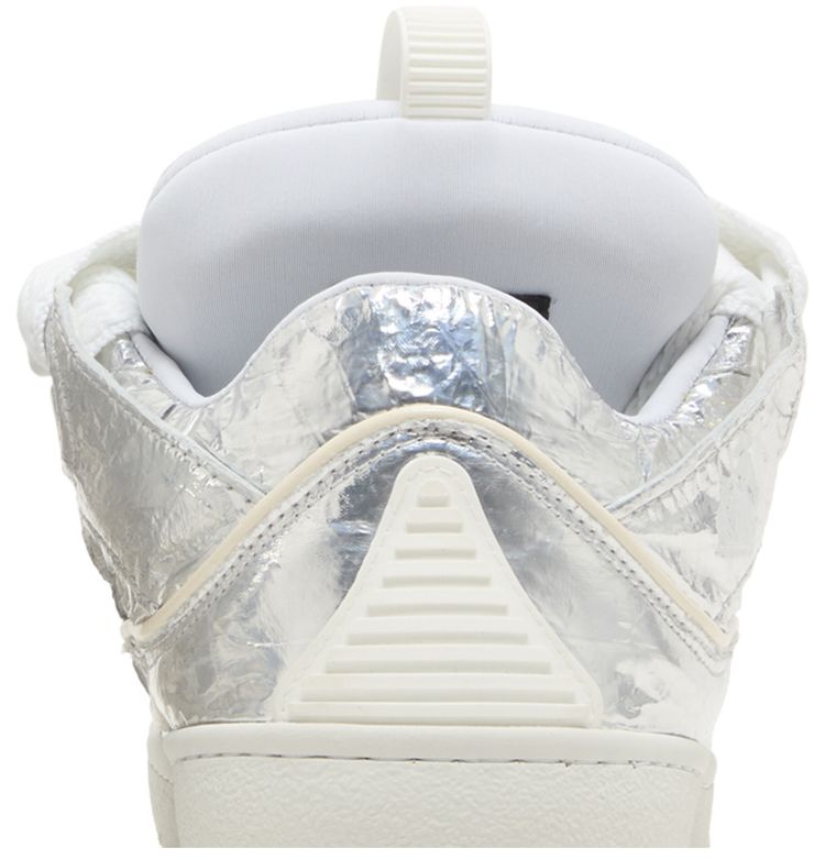 Lanvin Wmns Curb Sneakers Crinkled Metallic Leather