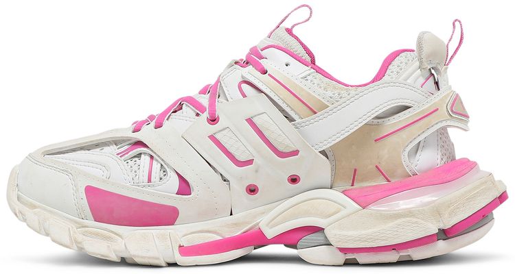 Balenciaga Wmns Track Sneaker White Fluo Pink