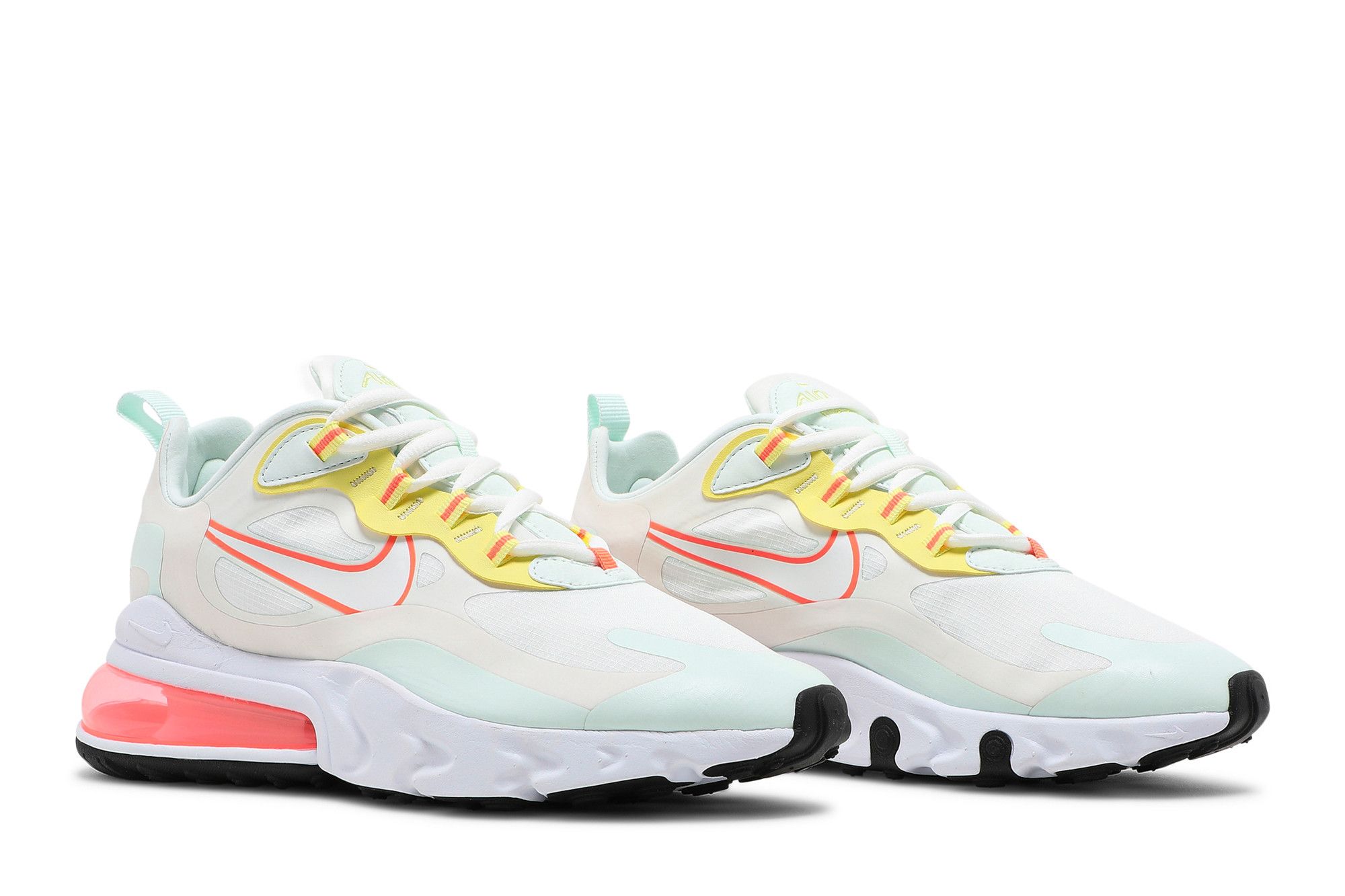 nike air max 270 react trainers in off white