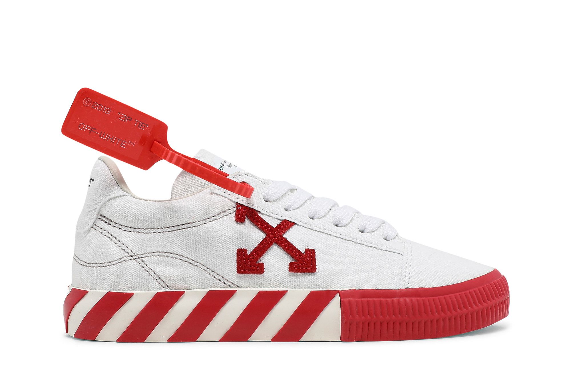 Buy Off White Wmns Vulc Sneaker White Red OWIA178R21FAB001 0125 GOAT UK