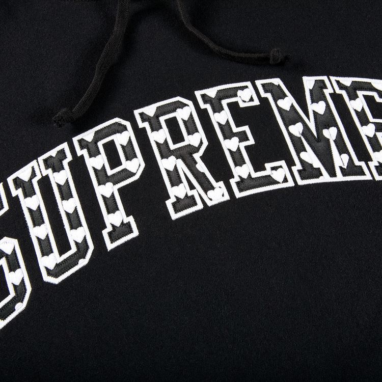 Supreme Hearts Arc Hooded Sweatshirt Black