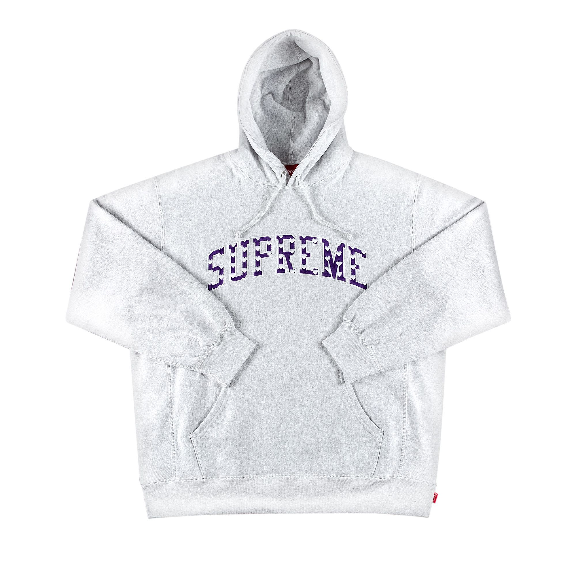 Size xl Supreme Hearts Arc Hooded Sweatshirt 'Ash Grey'