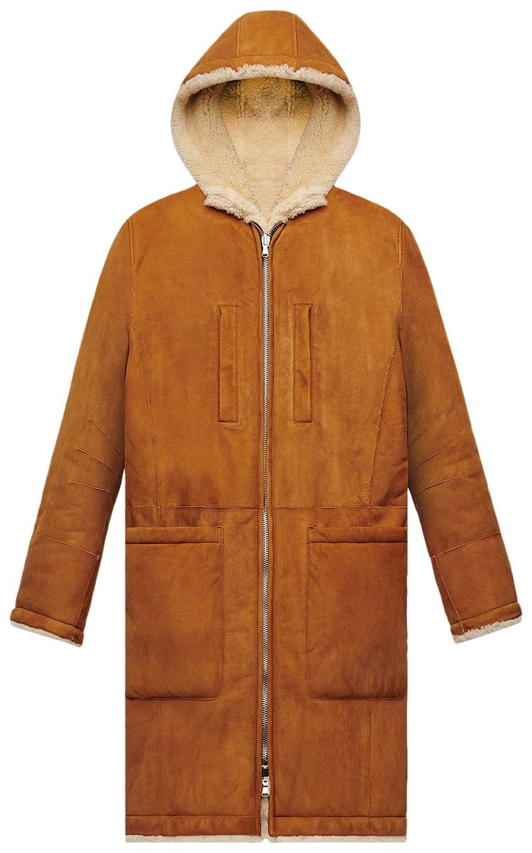 Amiri Reversible Shearling Parka Tobacco