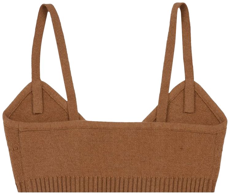Off White Twin Set Bra Camel
