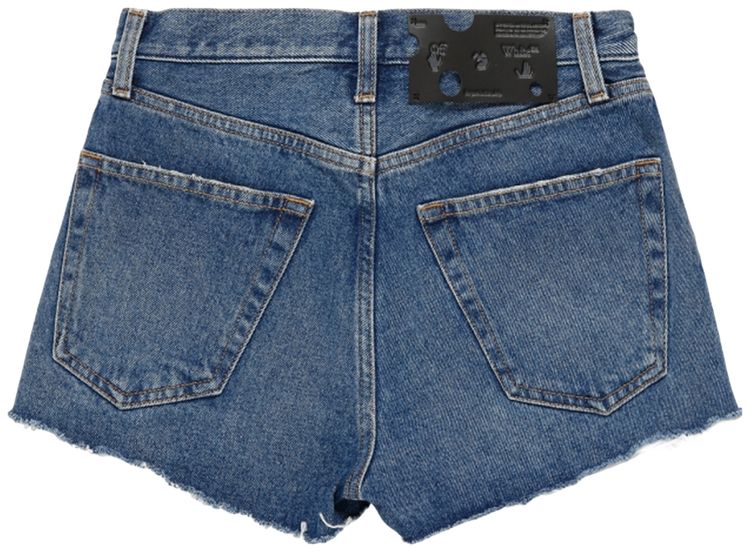 Off White Denim Shorts Blue