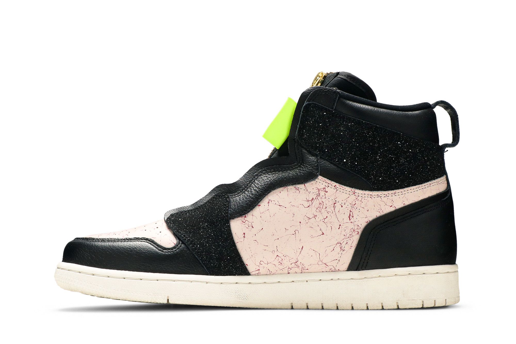 Size 5.0 Wmns Air Jordan 1 High Zip Silt Red