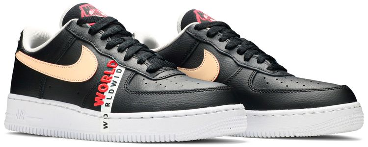 Nike Air Force 1 Low Worldwide Pack   Black Crimson