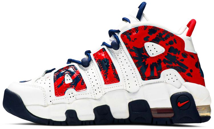 Nike Air More Uptempo GS Red Navy Camo