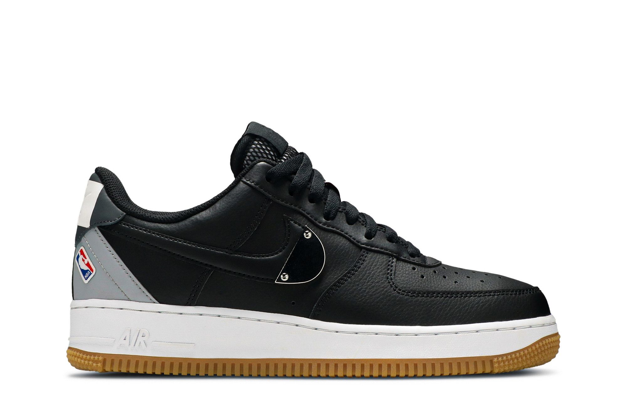 Air force 1 nba black and white hotsell