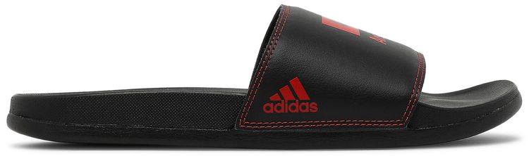 424 x Arsenal FC x adidas Adilette Comfort Slide Black Scarlet