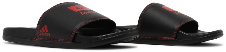 424 x Arsenal FC x adidas Adilette Comfort Slide Black Scarlet
