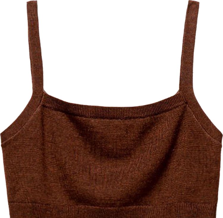 Sandy Liang Jeep Bralette Cocoa