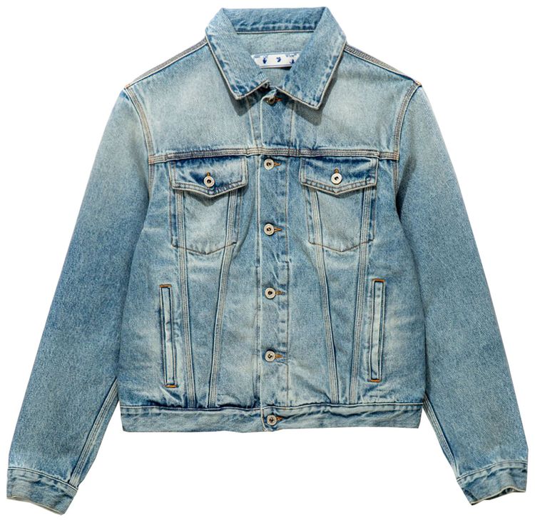 Off White Denim Jacket Vintage Li