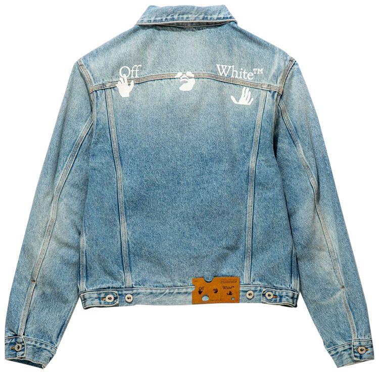 Off White Denim Jacket Vintage Li