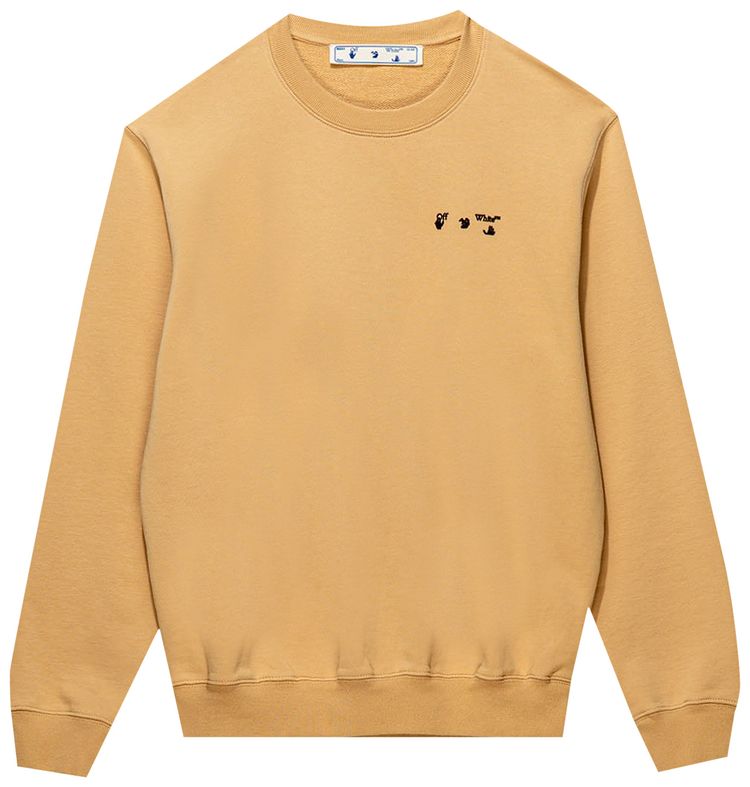 Off White Logo Sweatshirt SandBlack