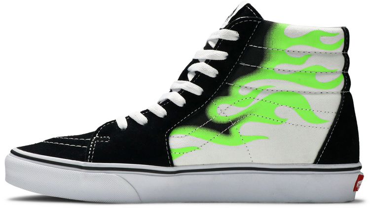 Vans Sk8 Hi Flame Black White