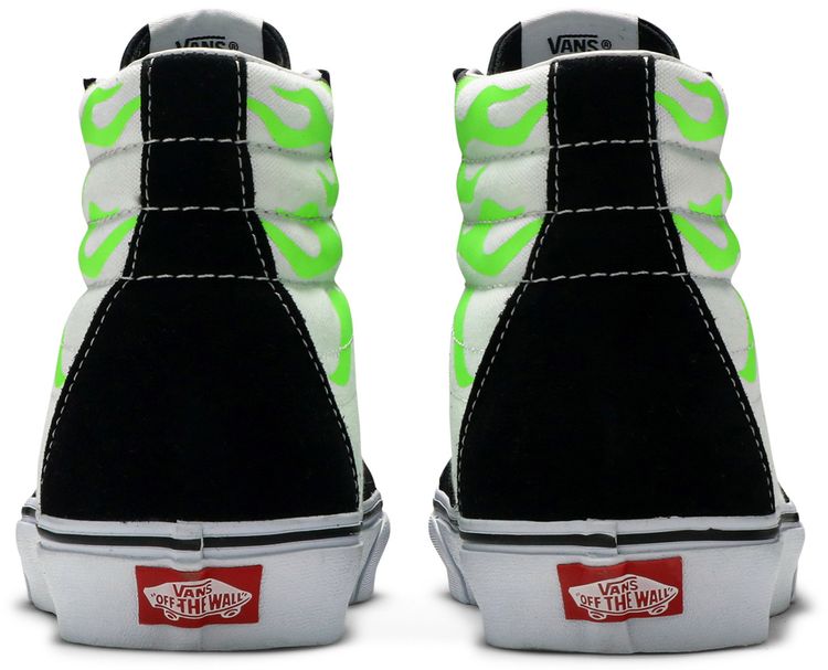 Vans Sk8 Hi Flame Black White