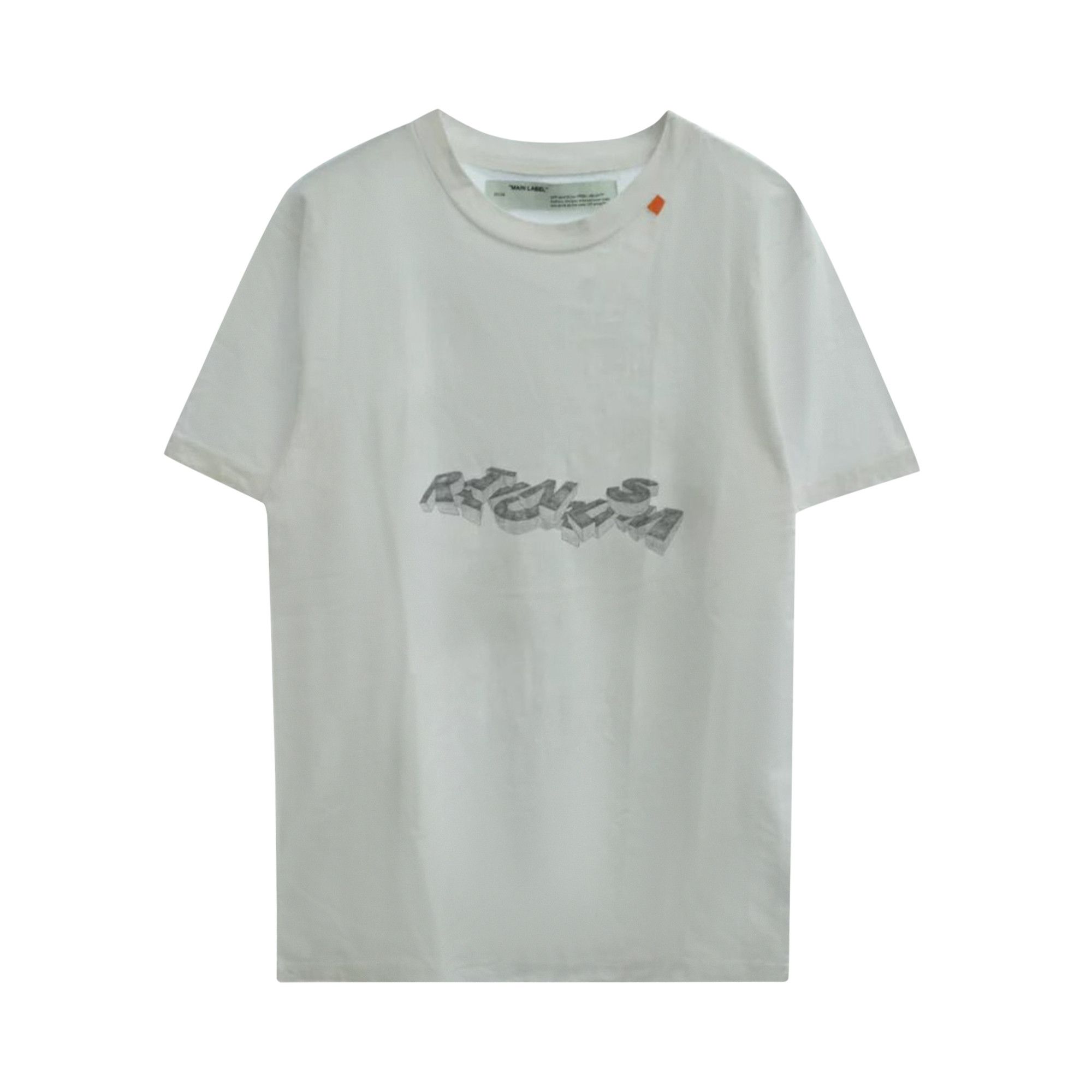 Buy Off White 3D Pencil Short Sleeve Slim Tee White Black OMAA027R201850100110 GOAT NL