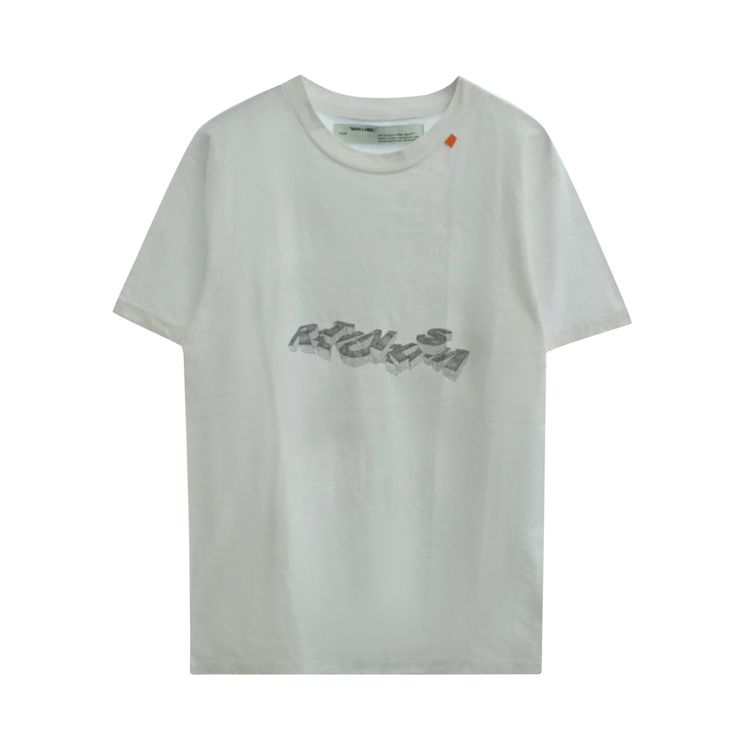 Off White 3D Pencil Short Sleeve Slim Tee WhiteBlack