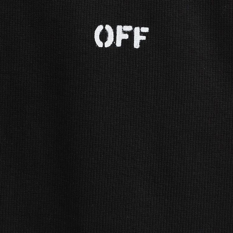 Off White Rib Tank Top BlackWhite