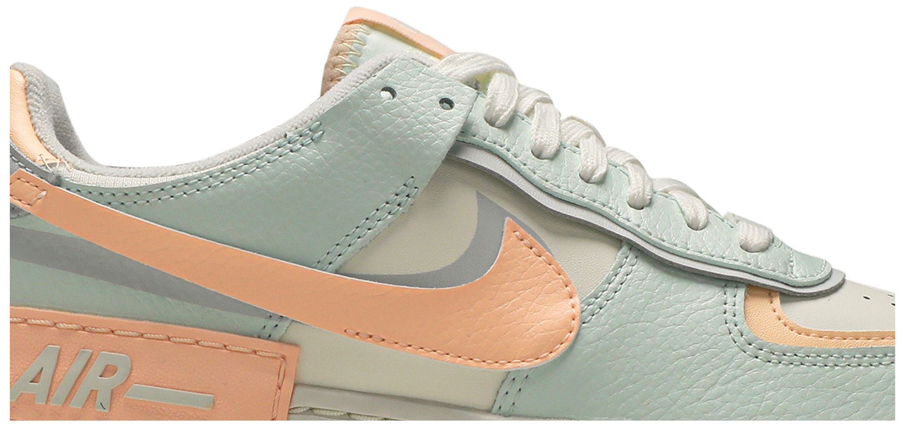 tênis nike air force 1 shadow barely green crimson tint