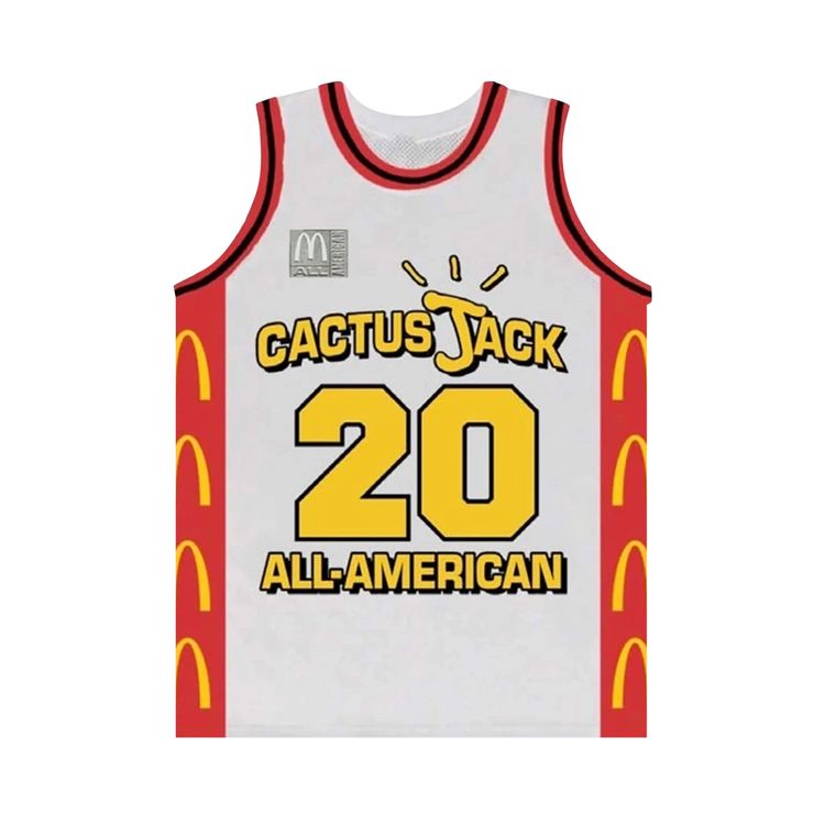 Cactus Jack by Travis Scott x McDonalds All American Jersey White