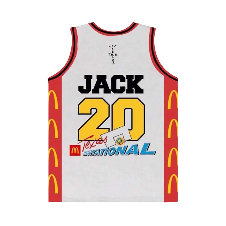 Cactus Jack by Travis Scott x McDonalds All American Jersey White