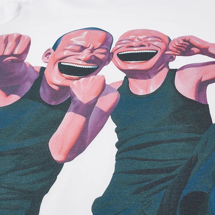 Comme des Garcons SHIRT x Yue Minjun Two Men Shirt White