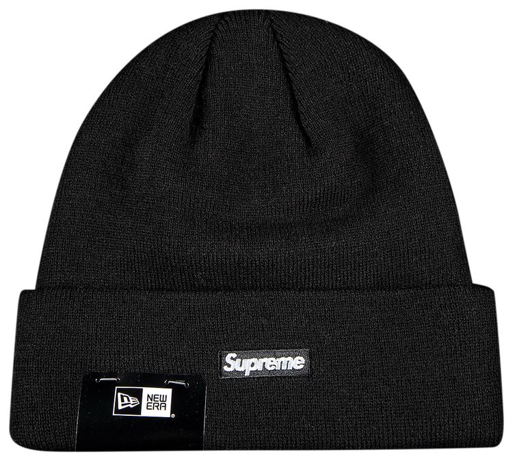 Supreme x New Era x Swarovski S Logo Beanie Black