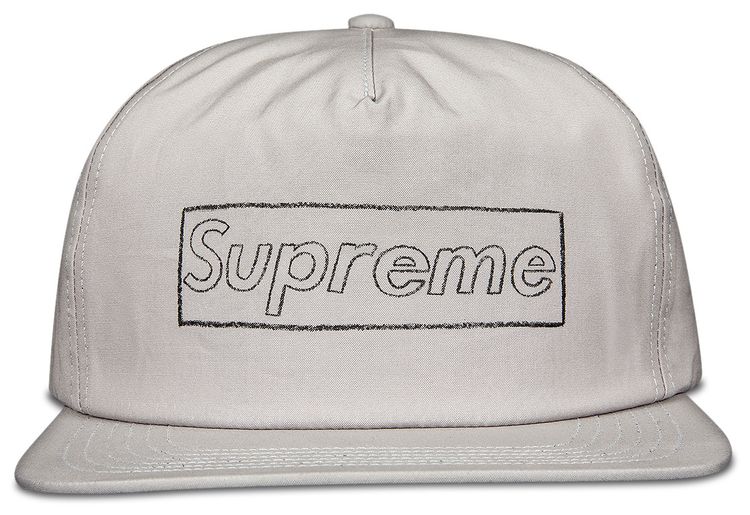 Supreme x KAWS Chalk Logo 5 Panel Grey
