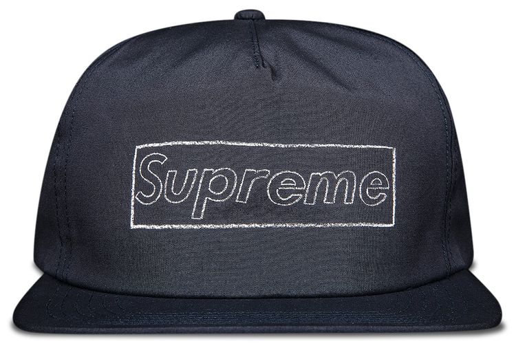 Supreme x KAWS Chalk Logo 5 Panel Navy
