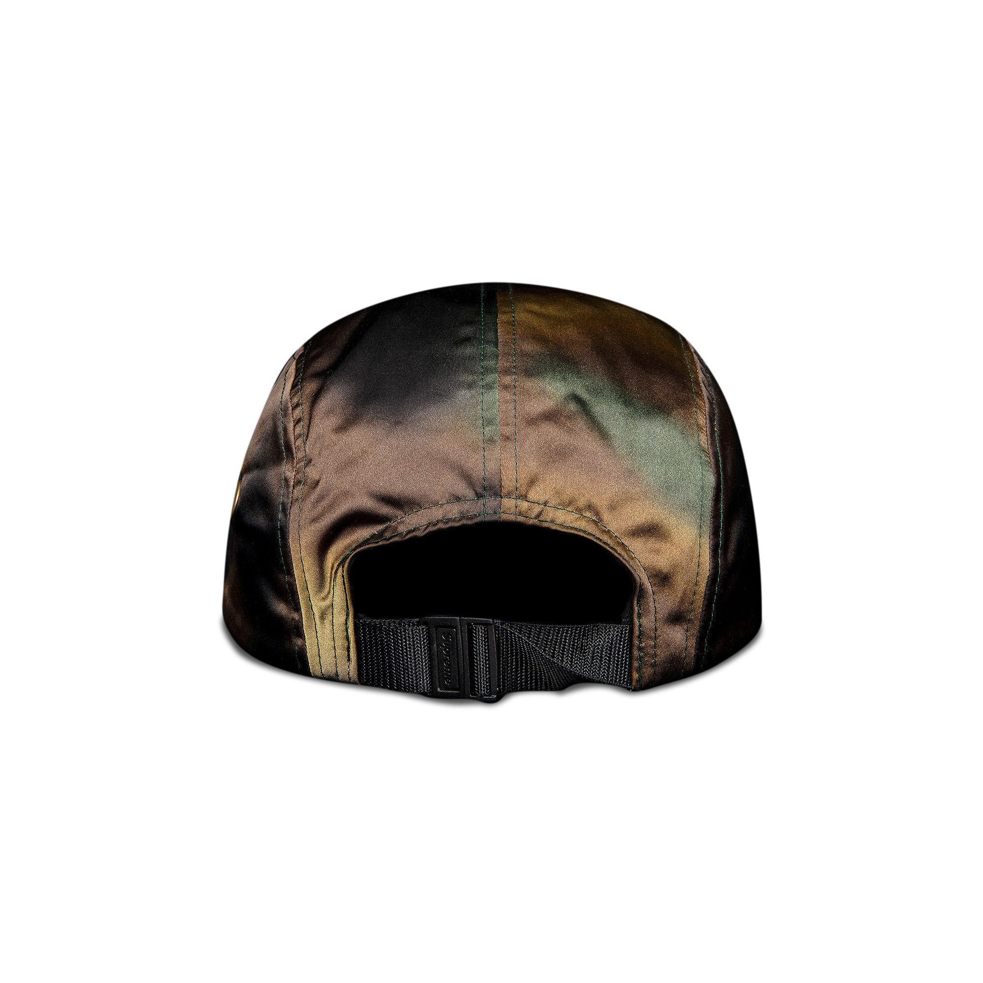 Buy Supreme Washed Satin Camo Camp Cap 'Woodland Camo
