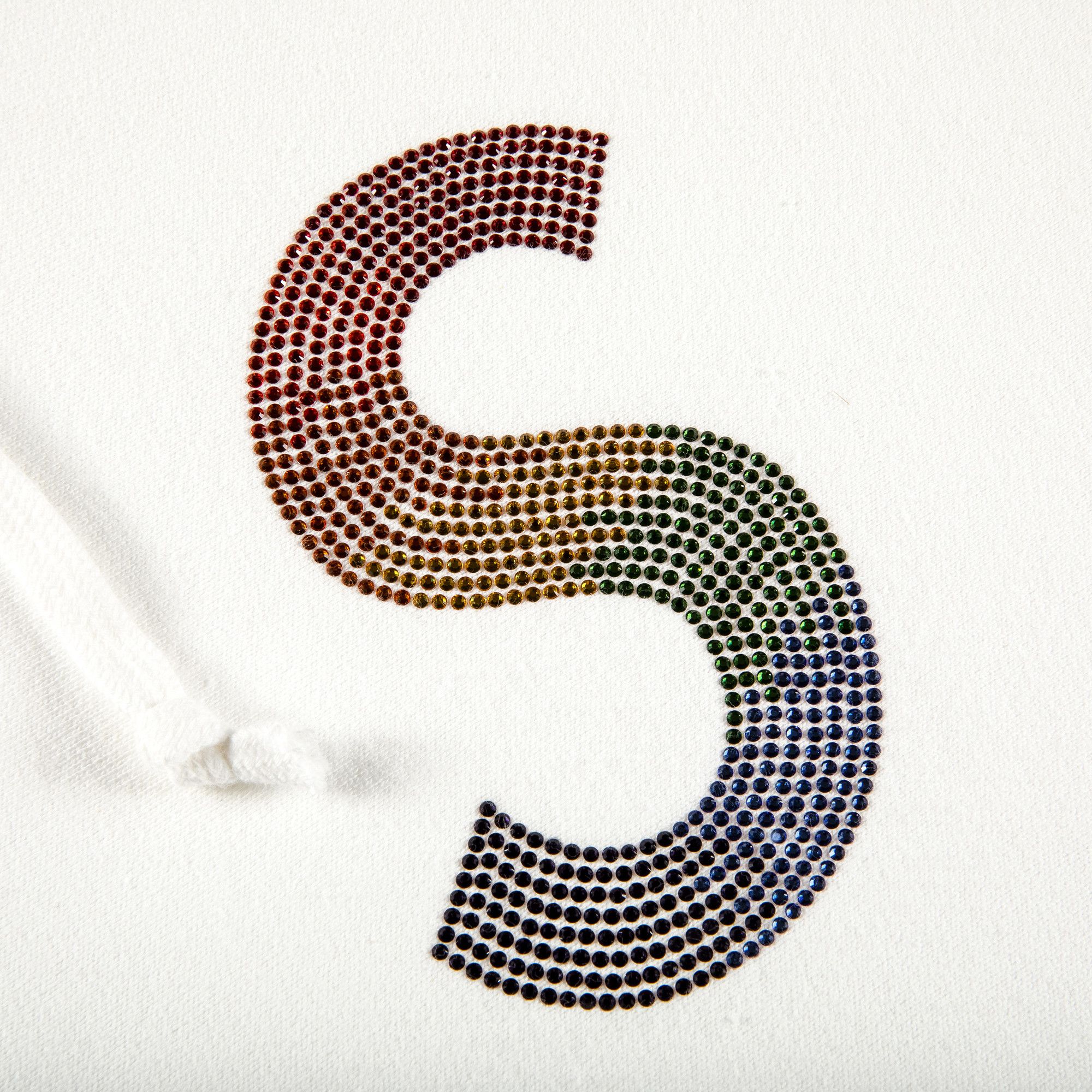 Size xxl Supreme x Swarovski S Logo Hooded Sweatshirt 'White'