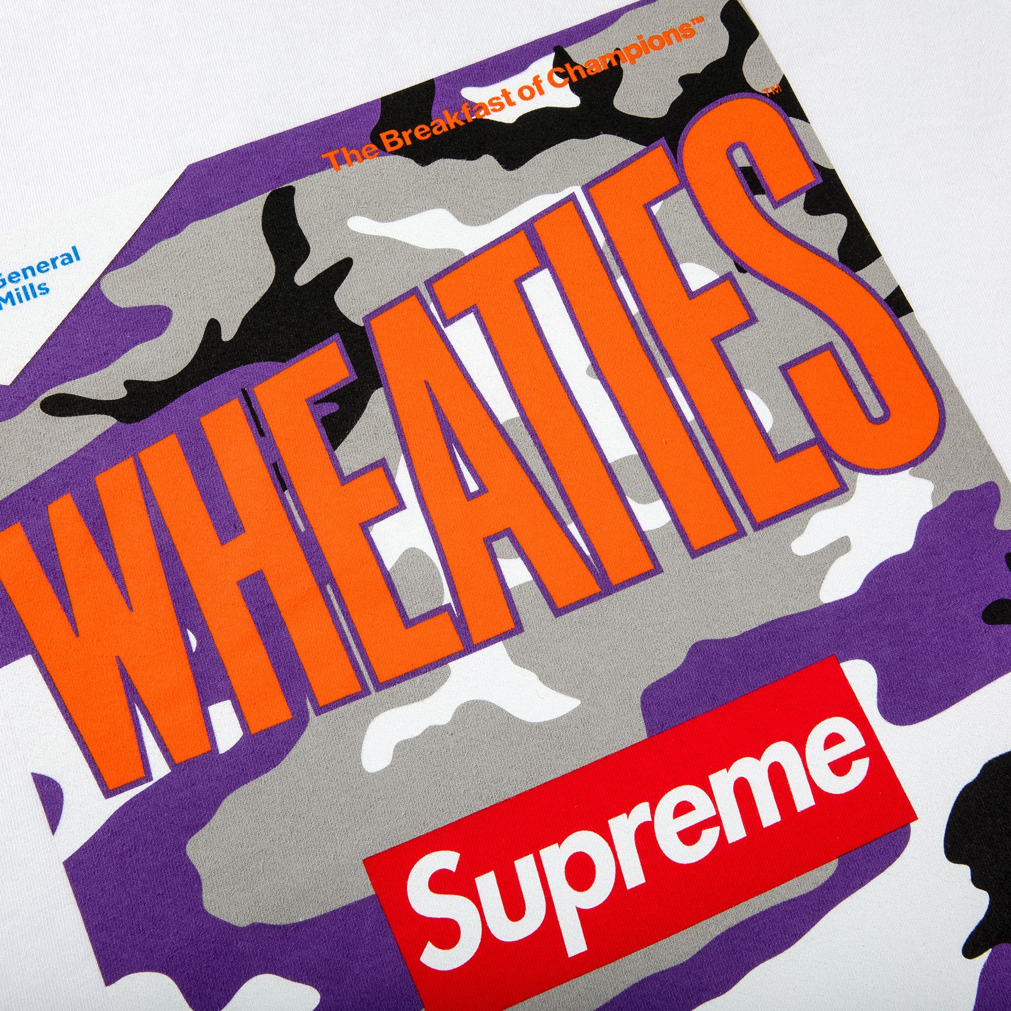 Buy Supreme x Wheaties Tee 'White' - SS21T44 WHITE | GOAT NL