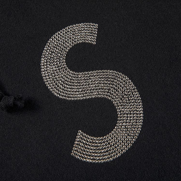 Supreme x Swarovski S Logo Hooded Sweatshirt Black