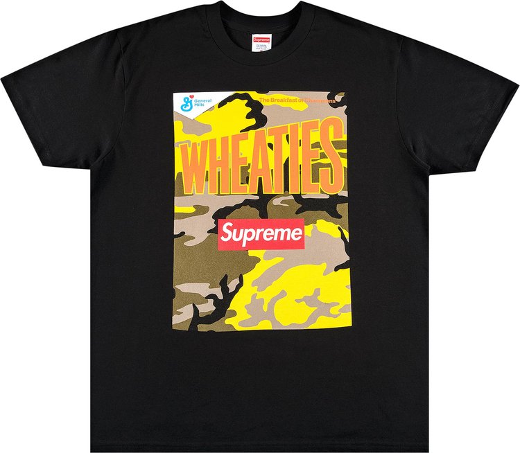 Supreme x Wheaties Tee Black