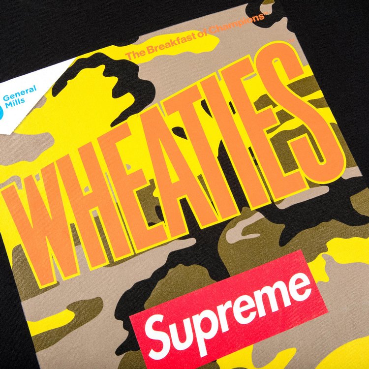 Supreme x Wheaties Tee Black