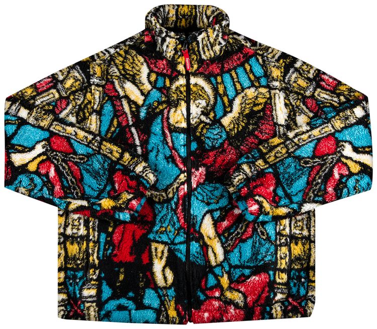 Supreme Saint Michael Fleece Jacket White