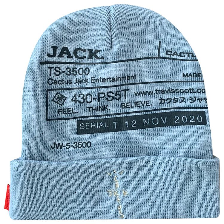 Cactus Jack by Travis Scott System II Beanie White