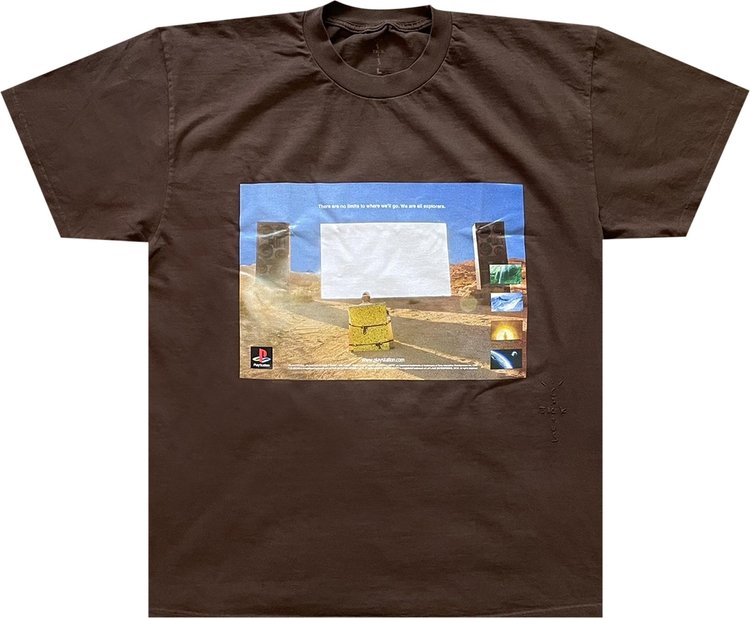 Cactus Jack by Travis Scott Monolith Day T-Shirt 'Brown'