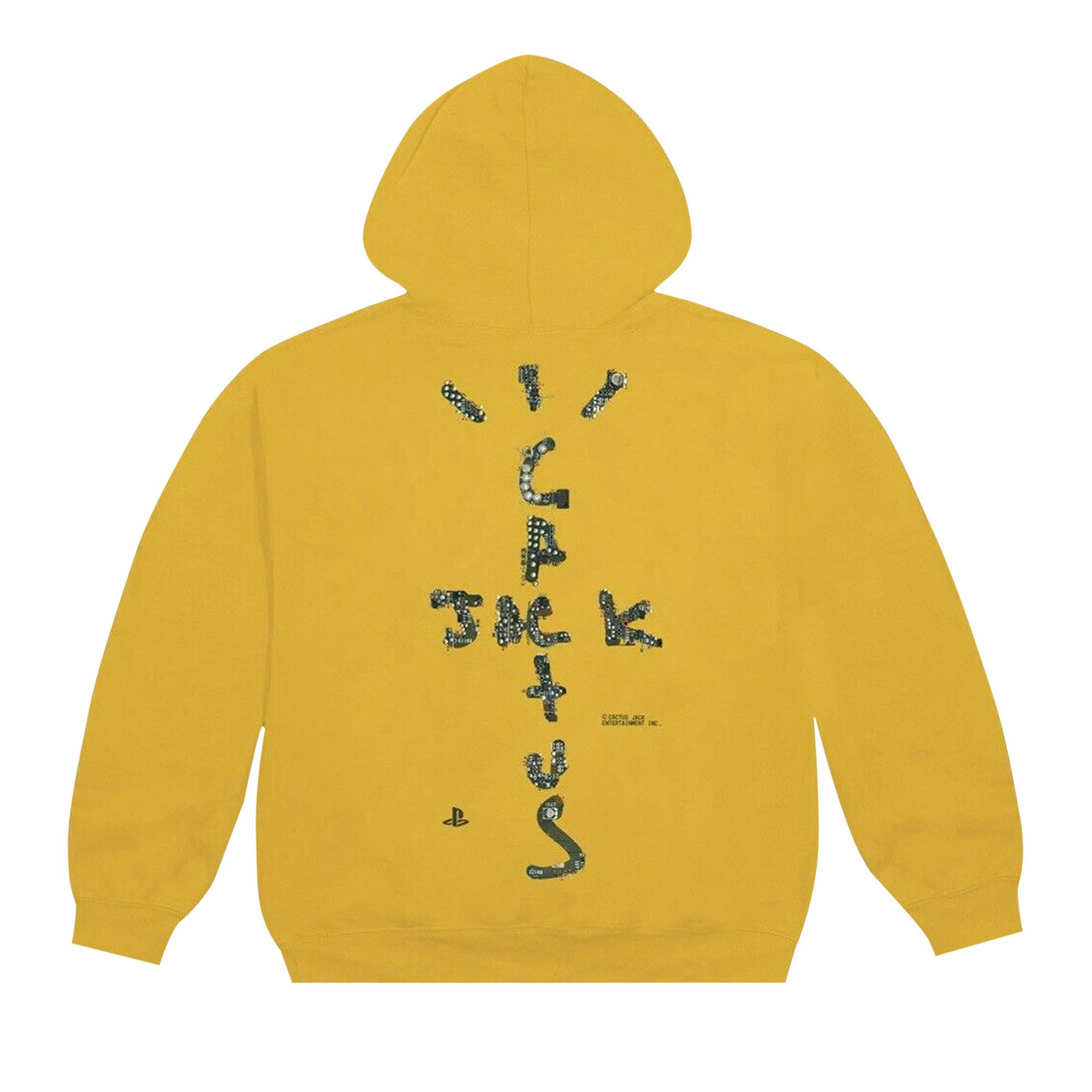 cactus jack gold hoodie