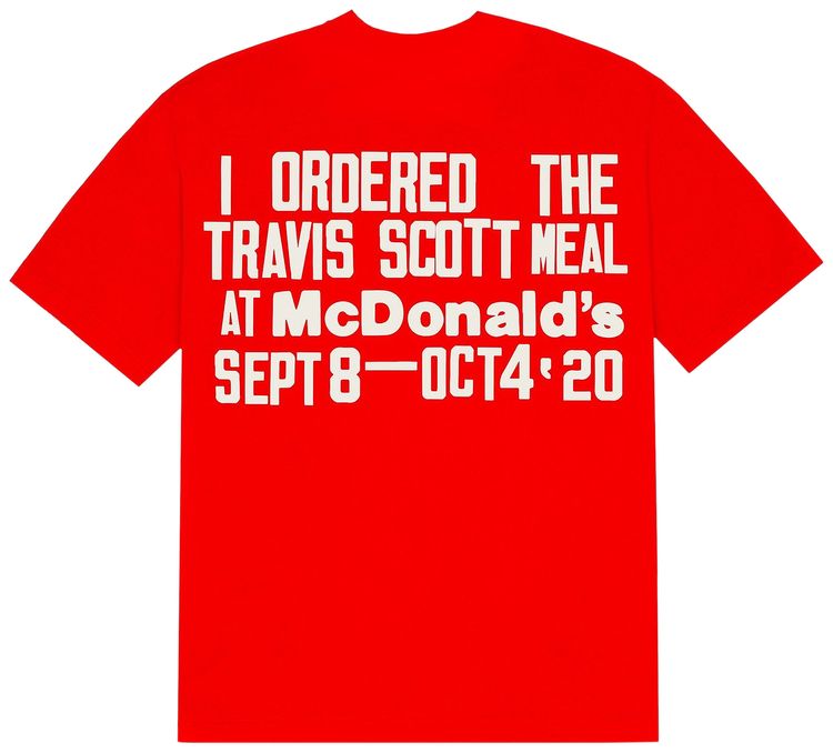 Cactus Jack by Travis Scott x Cactus Plant Flea Market Burger Mouth T Shirt Red