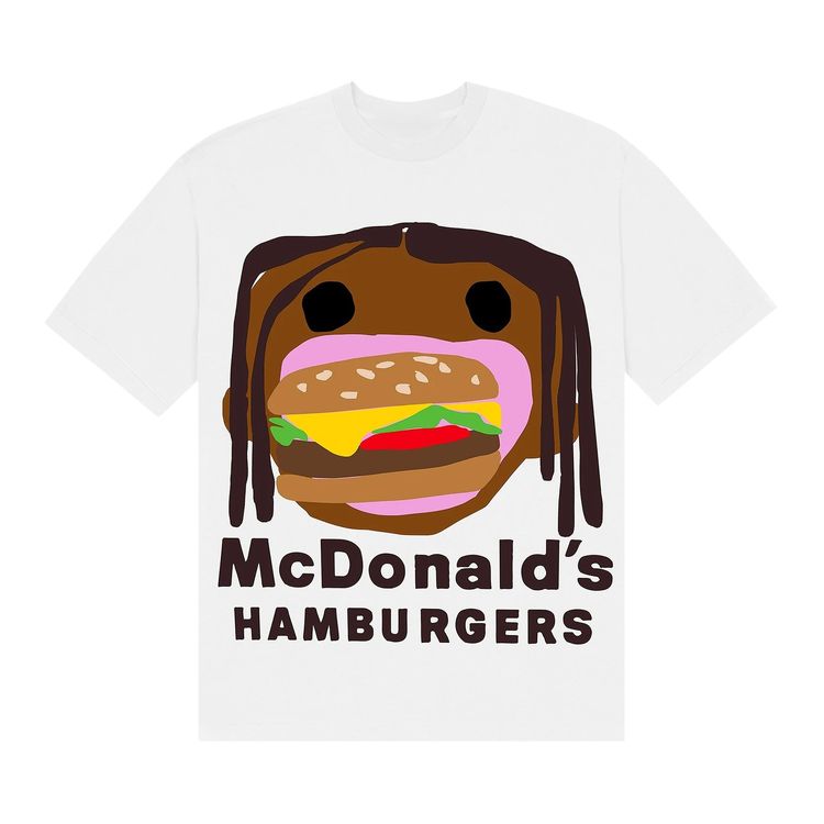 Cactus Jack by Travis Scott x Cactus Plant Flea Market Burger Mouth T Shirt White