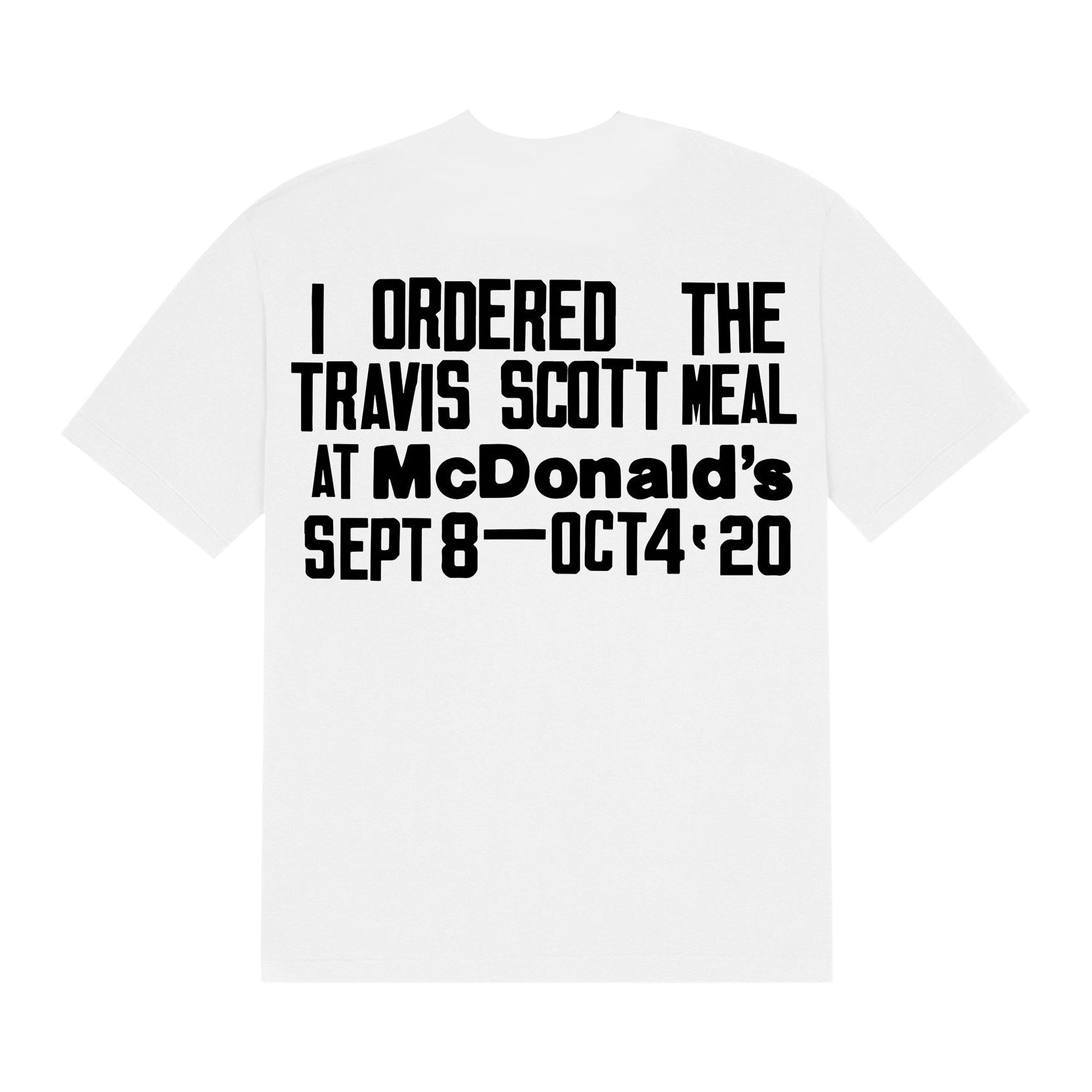 話題コラボ Travis Scott CPFM McDonald Burger Mouth Tee White Travis Scott x CPFM CJ Burger Mouth Tee White