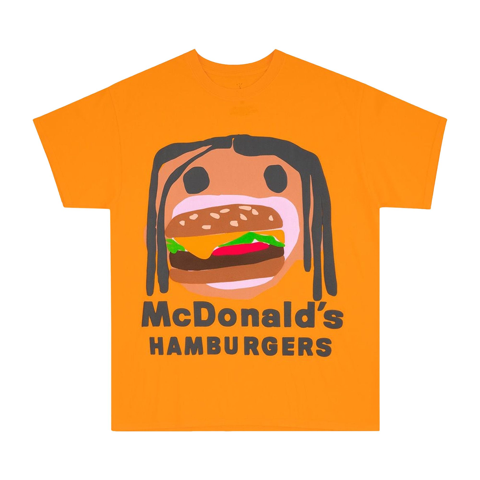 Buy Cactus Jack by Travis Scott x Cactus Plant Flea Market Burger Mouth T Shirt Gold CJMD SS171 GOLD GOAT